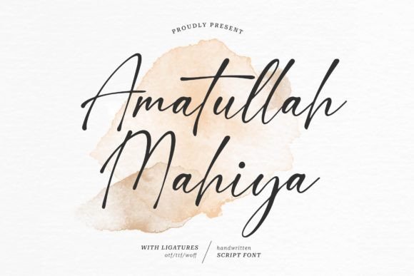 Amatullah Mahiya: A Premium Script Font for Scroll-Stopping Brand Content