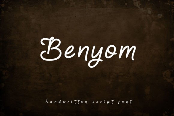 Benyom: A Handwritten Script Font for Digital Brand Clarity