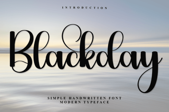 Blackday: A Modern Handwritten Font That Feels Like Home