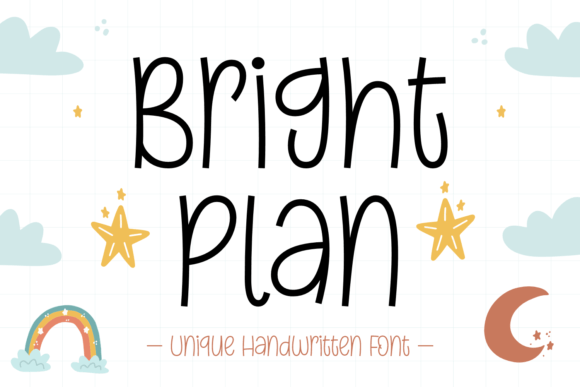 Bright Plan: A Playful Handwritten Font That Feels Human