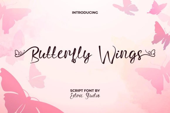 Butterfly Wings Font: A Light, Elegant Script for Digital Branding