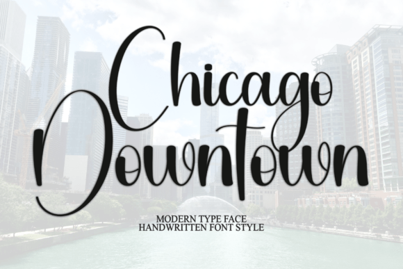 Chicago Downtown: A Festive Script Font for Editorial Charm