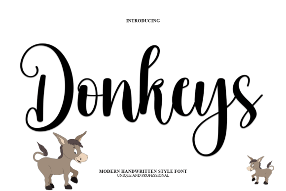 Donkeys Handwritten Font for Brand Personality