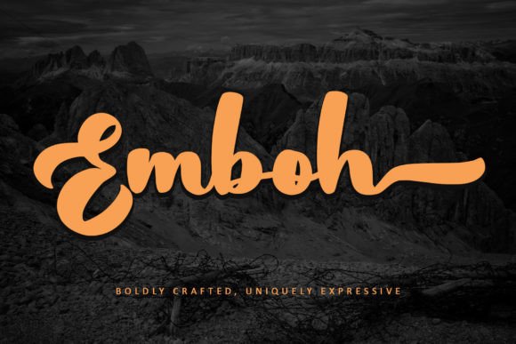 Emboh: A Bold Handwritten Font for Digital Branding