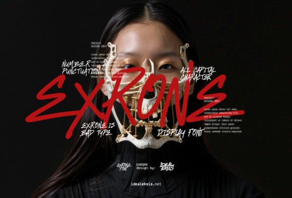 Exrone Font: A Bold, Clean Display Typeface for Crafters