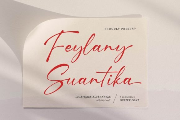 Feylany Suantika: A Thoughtful Script Font for Editorial Warmth