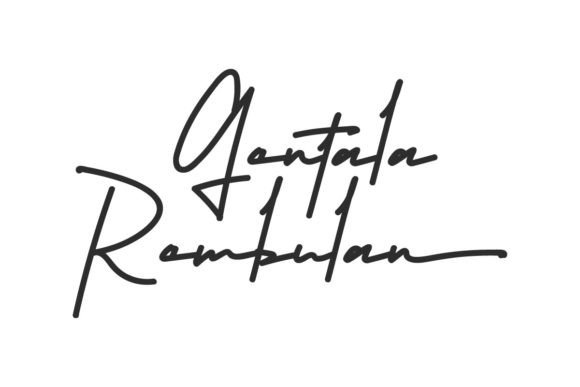 Gentala Rembulan: A Signature Script Font That Feels Like Hand-Drawn Confidence