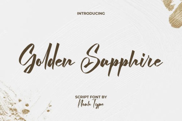 Golden Sapphire: A Modern Script Font for Elegant Digital Branding