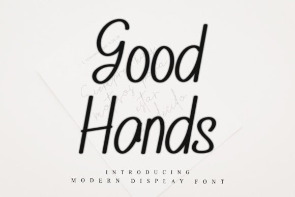 Good Hands: A Festive Script Font That Feels Like Hand-Drawn Joy