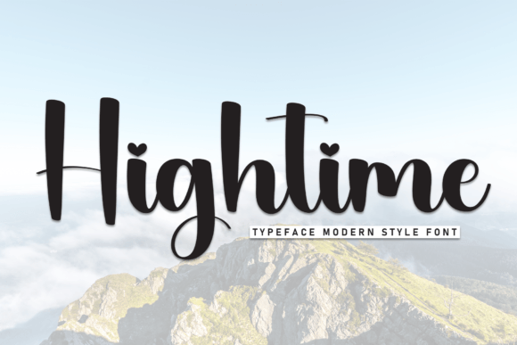 Hightime: A Friendly Handwritten Font for Digital Branding
