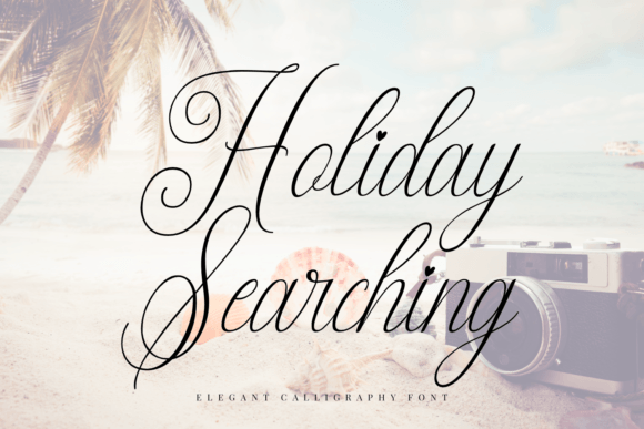 Holiday Searching: A Sophisticated Script Font for Thoughtful Branding