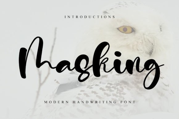 Masking Handwritten Font for Warm, Whimsical Craft Projects