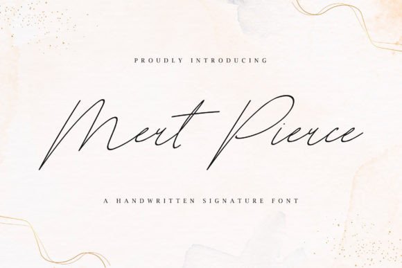 Mert Pierce Handwritten Font for Crafters & Sellers