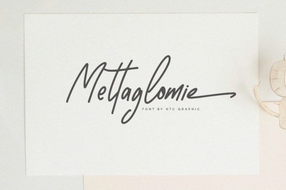 Mettaglomie: A Handcrafted Script Font for Thoughtful Makers