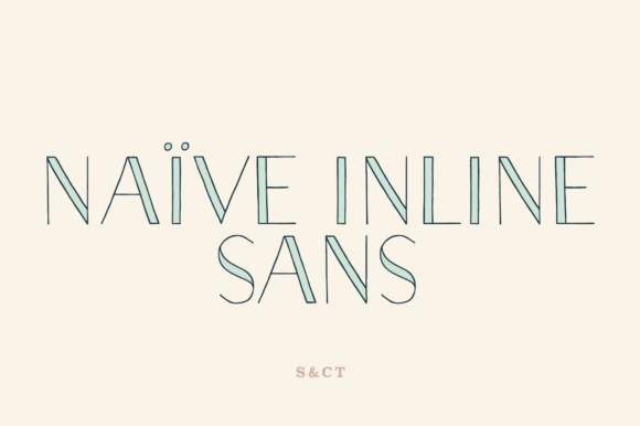 Naive Inline Sans: A Human-Centered Display Font for Digital Brands