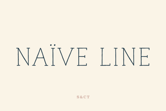 Naive Line: A Handwritten Serif Font That Feels Human, Not Haphazard