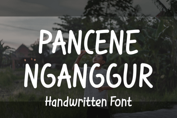 Pancene Nganggur: A Playful Handwritten Font for Crafters & Sellers