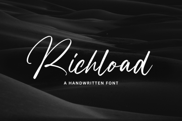 Richload: A Signature Script Font for Editorial Elegance