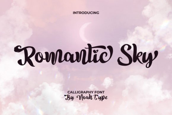 Romantic Sky: A Distinctive Script Font for Editorial Charm
