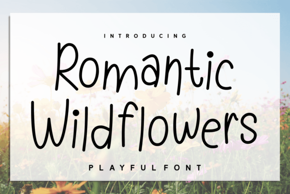 Romantic Wildflowers Typeface for Digital Branding