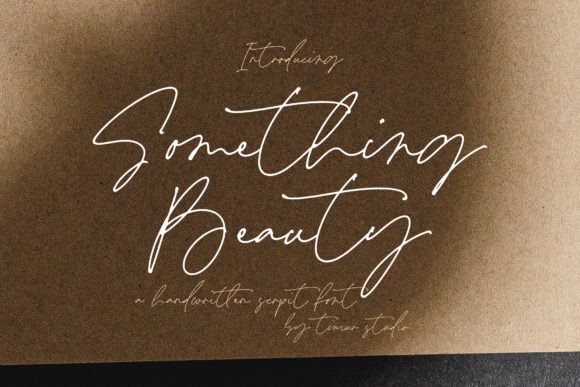 Something Beauty: A Handwritten Script Font That Makes Your Message Feel Human