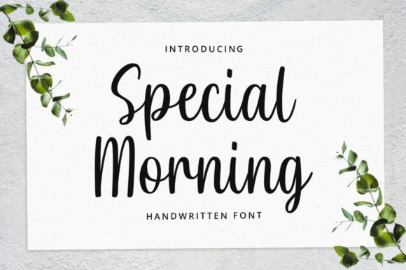 Special Morning: A Handwritten Font That Makes Your Campaign Feel Human