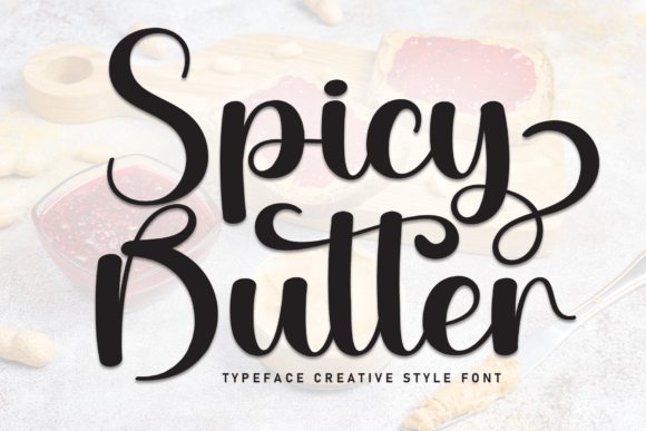 Spicy Butter Font: Warm, Playful & Perfect for Handmade Labels & Printables